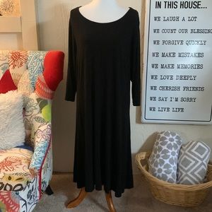 Cynthia Rowley Woman Dress 2X Black Flowing Soft Rayon/Spandex